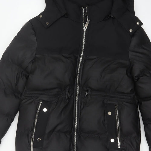 Jameson Carter Women’s Black Size 8 Hooded Puffer Jacket