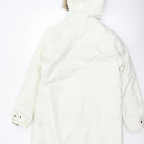 Trespass Women White UK 14 Waterproof Faux Fur Hooded Parka Coat