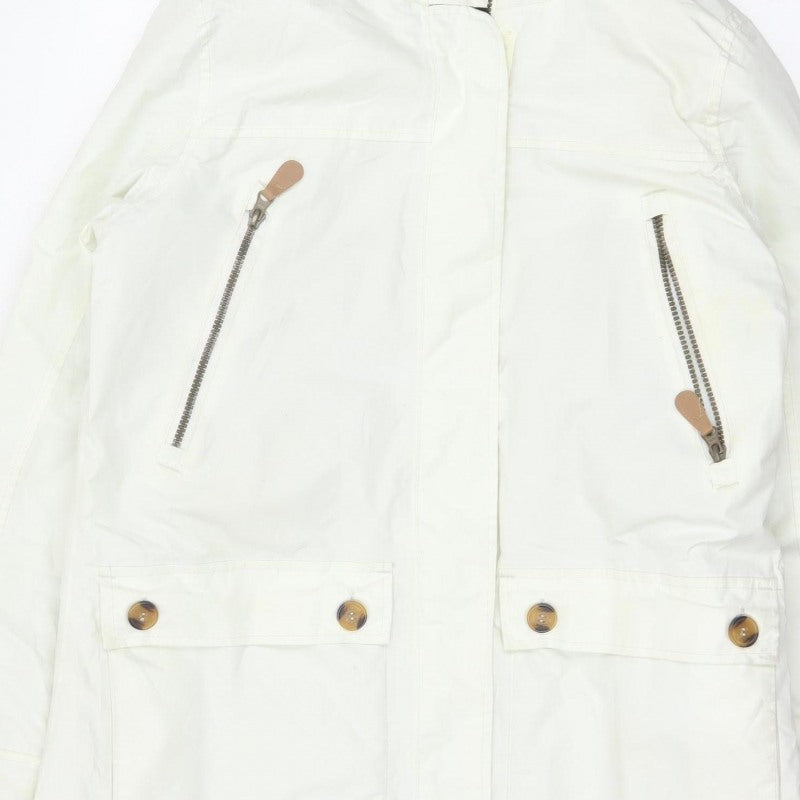 Trespass Women White UK 14 Waterproof Faux Fur Hooded Parka Coat