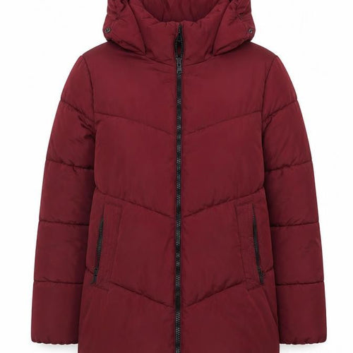 Roman Women’s Red Size 10 Hooded Quilted Puffer Coat