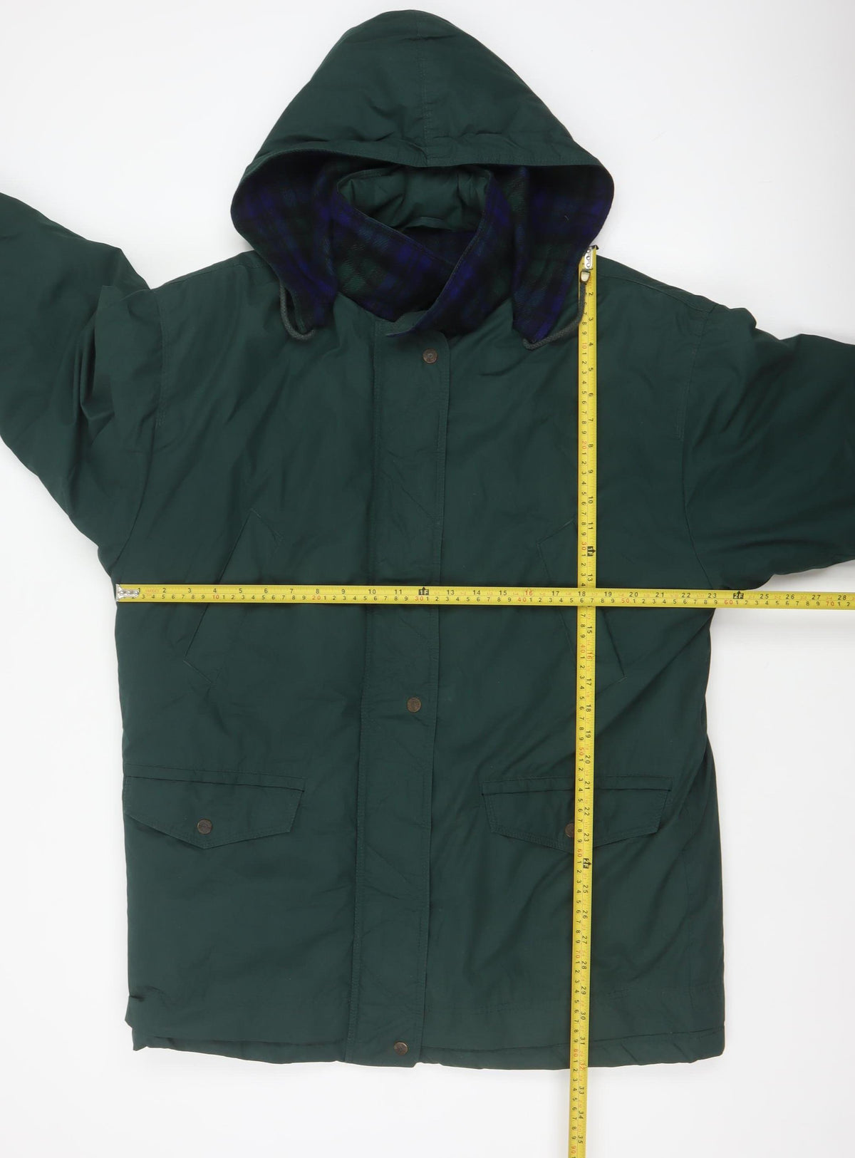 C&A Women Green UK 14 Hooded Parka Long Padded Coat