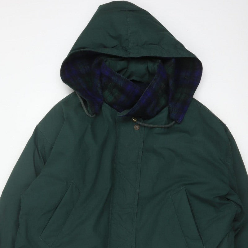 C&A Women Green UK 14 Hooded Parka Long Padded Coat