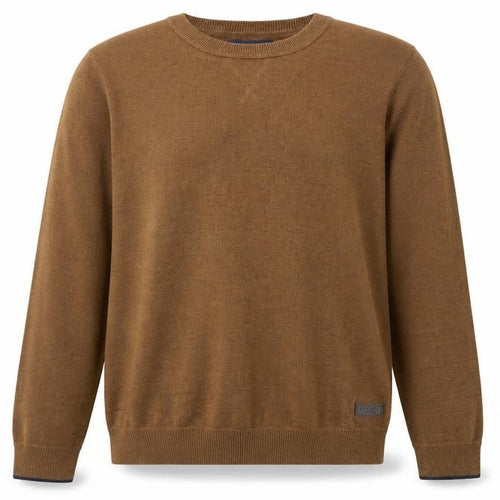 Joules Men’s Brown M Crew Neck Logo Knit Pullover Jumper
