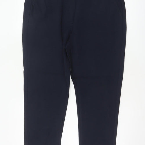 Marks and Spencer Women’s Navy Size 16 Tapered Tailored Trousers