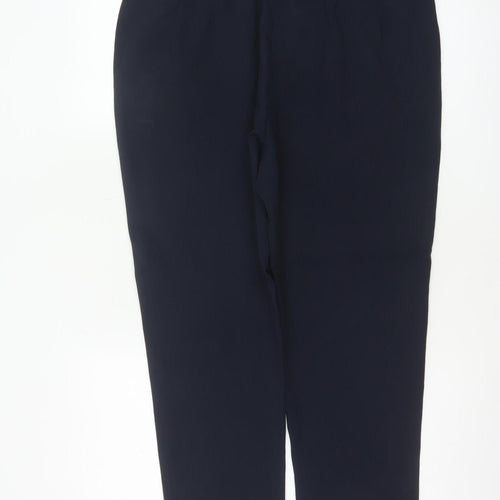 Marks and Spencer Women’s Navy Size 16 Tapered Tailored Trousers