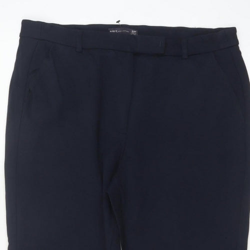 Marks and Spencer Women’s Navy Size 16 Tapered Tailored Trousers
