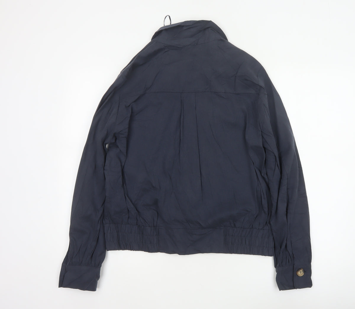 Phase Eight Women's Navy UK 16 Button Utility Cardigan Jacket Collared