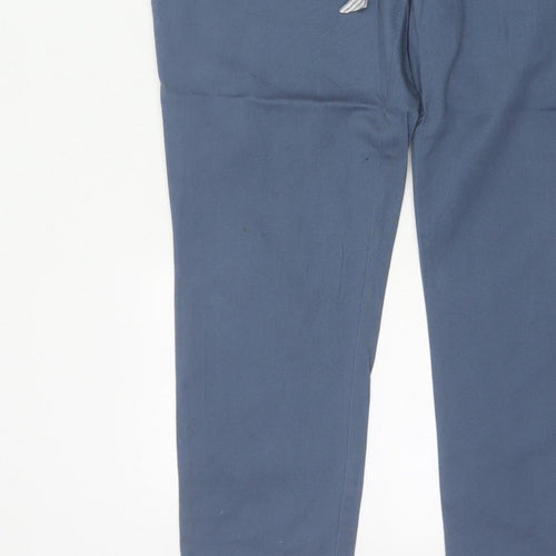 First Avenue Women’s Blue Size 14 Tapered Belted Trousers