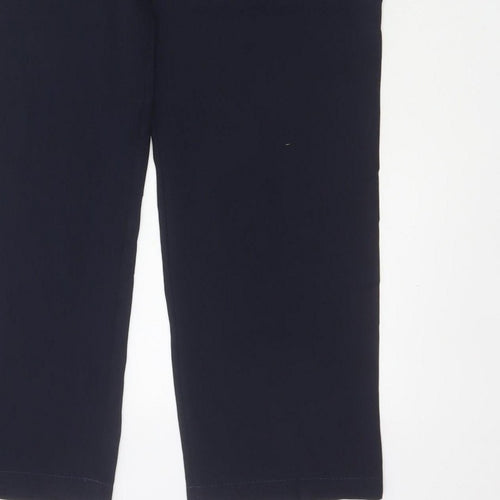 Mia Moda Women’s Navy Size 14 Straight Leg Elastic Waist Dress Trousers