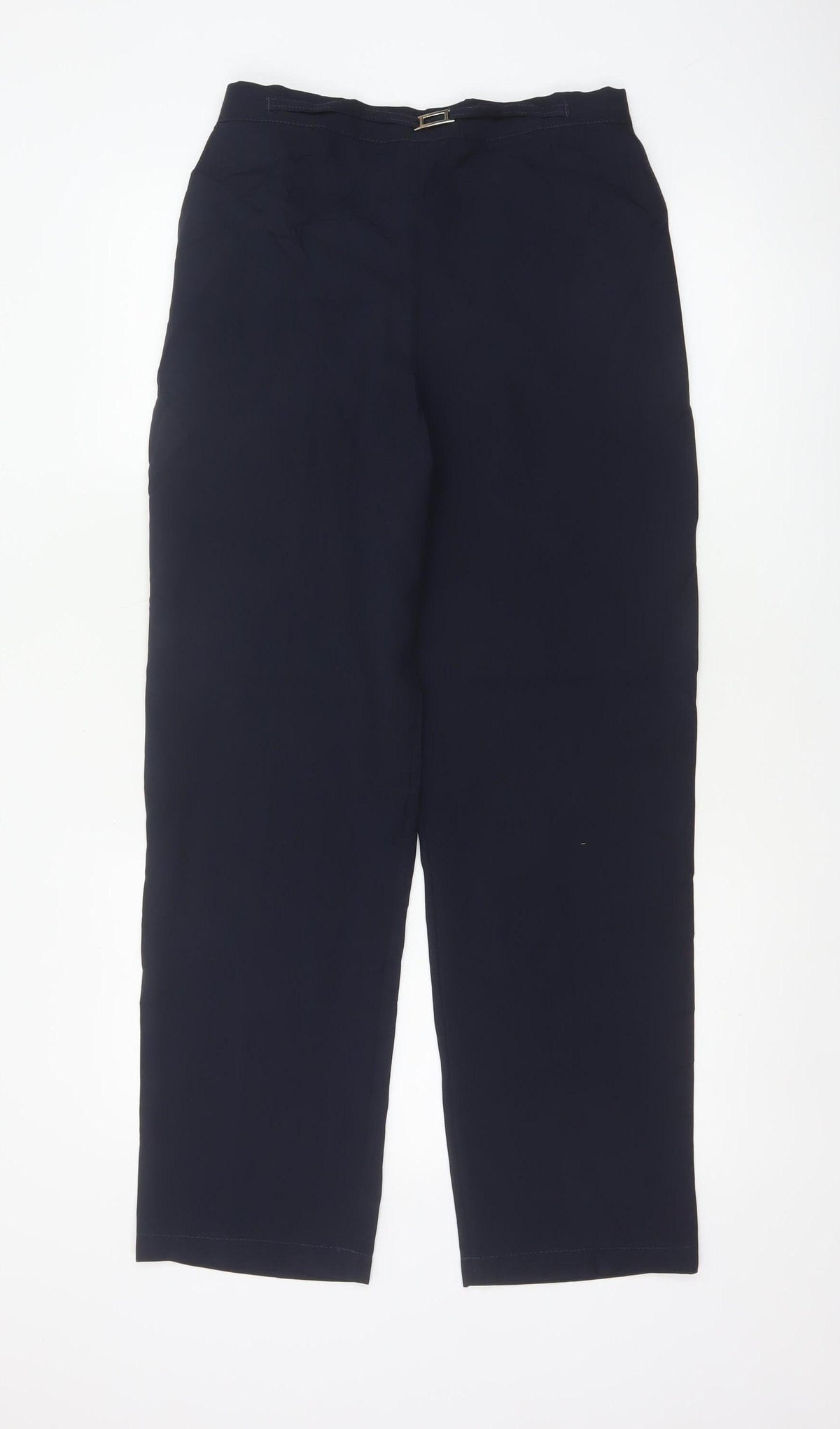 Mia Moda Women’s Navy Size 14 Straight Leg Elastic Waist Dress Trousers