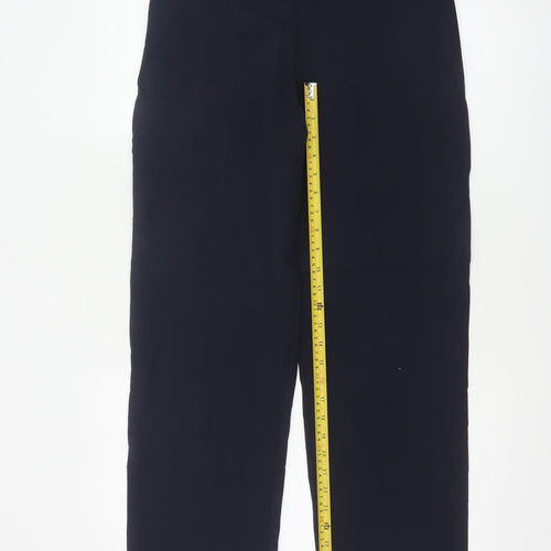 Mia Moda Women’s Navy Size 14 Straight Leg Elastic Waist Dress Trousers