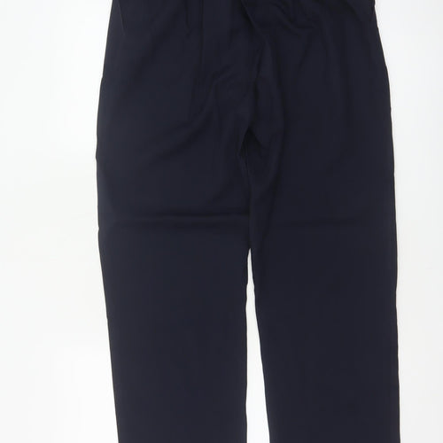Mia Moda Women’s Navy Size 14 Straight Leg Elastic Waist Dress Trousers