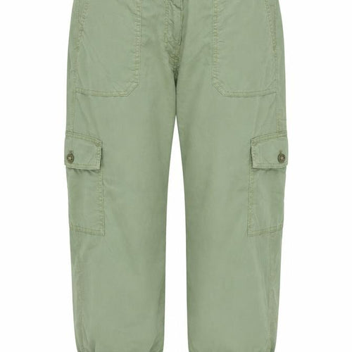 Marks & Spencer Women Green Size 16 Cargo Tapered Trousers