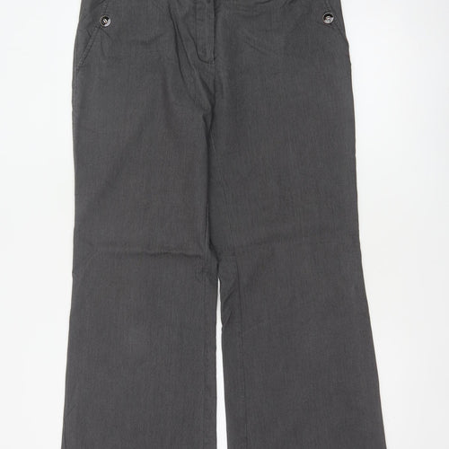 Principles Ben de Lisi Women’s Grey Pinstripe Wide Leg Trousers UK 12
