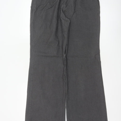 Principles Ben de Lisi Women’s Grey Pinstripe Wide Leg Trousers UK 12