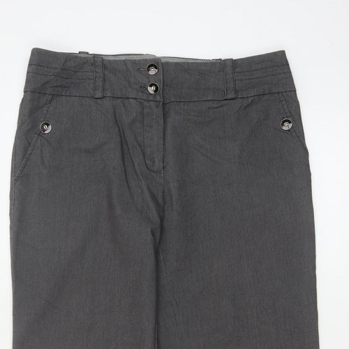 Principles Ben de Lisi Women’s Grey Pinstripe Wide Leg Trousers UK 12