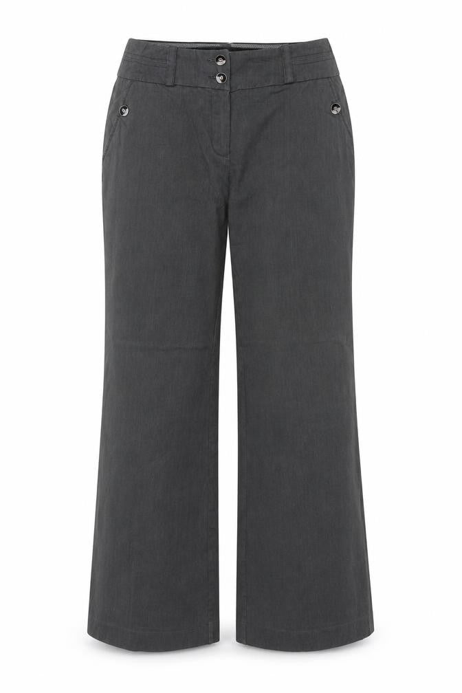 Principles Ben de Lisi Women’s Grey Pinstripe Wide Leg Trousers UK 12