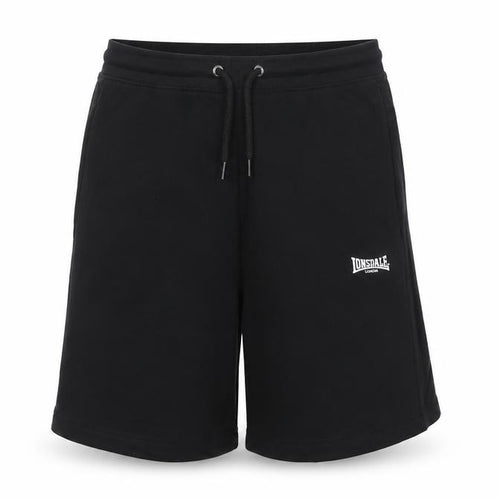 Lonsdale Boys Black 11-12 Years Sweat Shorts Cotton Drawstring Pockets
