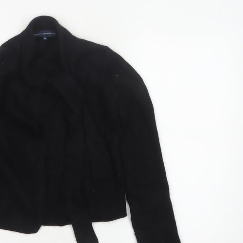 Bench Connection Women Black M Lambswool Blend Wrap Cardigan Long Sleeve