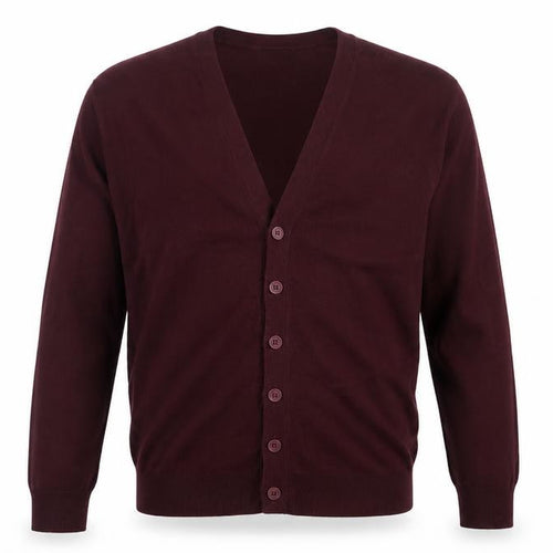 Marks and Spencer Blue Harbour Men Brown L V-Neck Button Cardigan