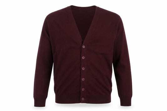 Marks and Spencer Blue Harbour Men Brown L V-Neck Button Cardigan