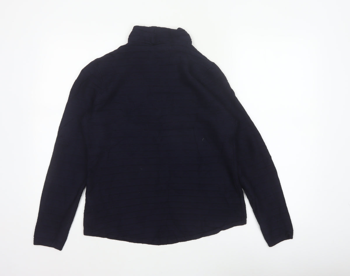 Marks and Spencer Women Blue Size 14 Cowl Neck Knit Jumper