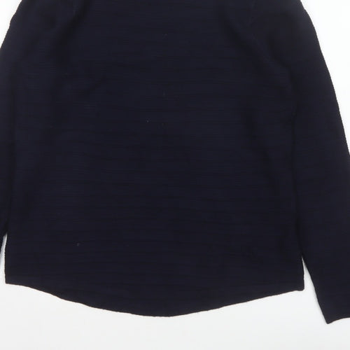 Marks and Spencer Women Blue Size 14 Cowl Neck Knit Jumper