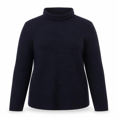 Marks and Spencer Women Blue Size 14 Cowl Neck Knit Jumper