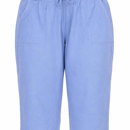 BM Casual Women’s Blue Size 22 Cropped Drawstring Pocket Trousers