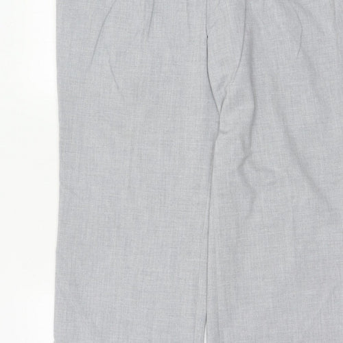 Next Women Grey Size 14 Petite Tailored Straight Leg Dress Trousers