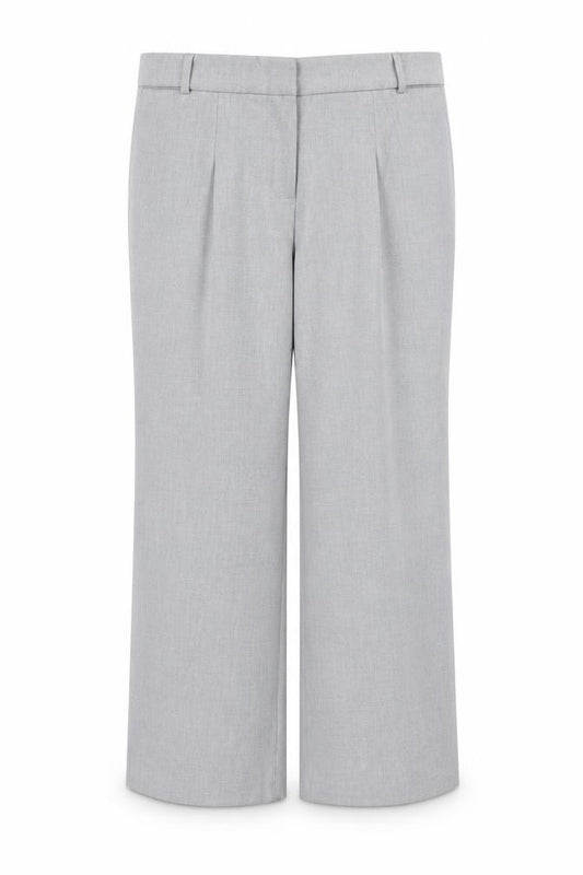 Next Women Grey Size 14 Petite Tailored Straight Leg Dress Trousers