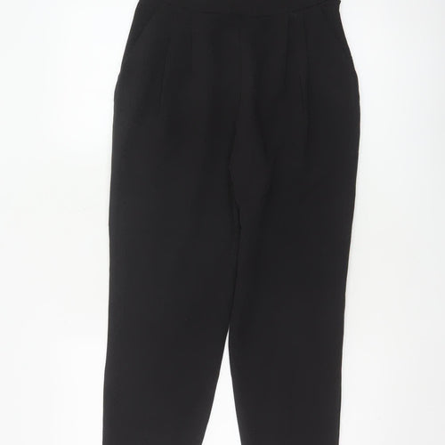 ASOS Women’s Black UK 6 Tailored Tapered Dress Trousers Ankle Zip