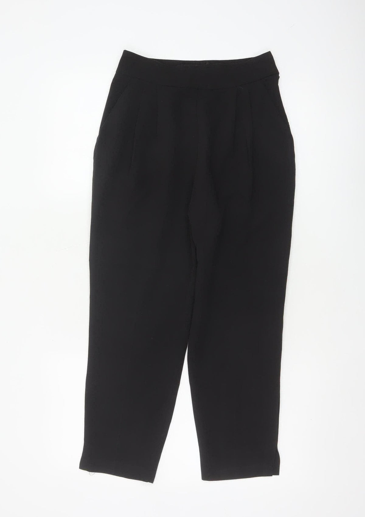 ASOS Women’s Black UK 6 Tailored Tapered Dress Trousers Ankle Zip