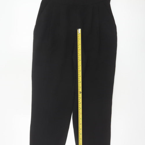 ASOS Women’s Black UK 6 Tailored Tapered Dress Trousers Ankle Zip