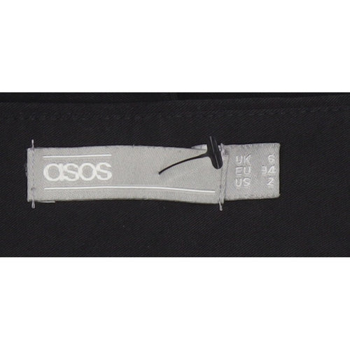 ASOS Women’s Black UK 6 Tailored Tapered Dress Trousers Ankle Zip