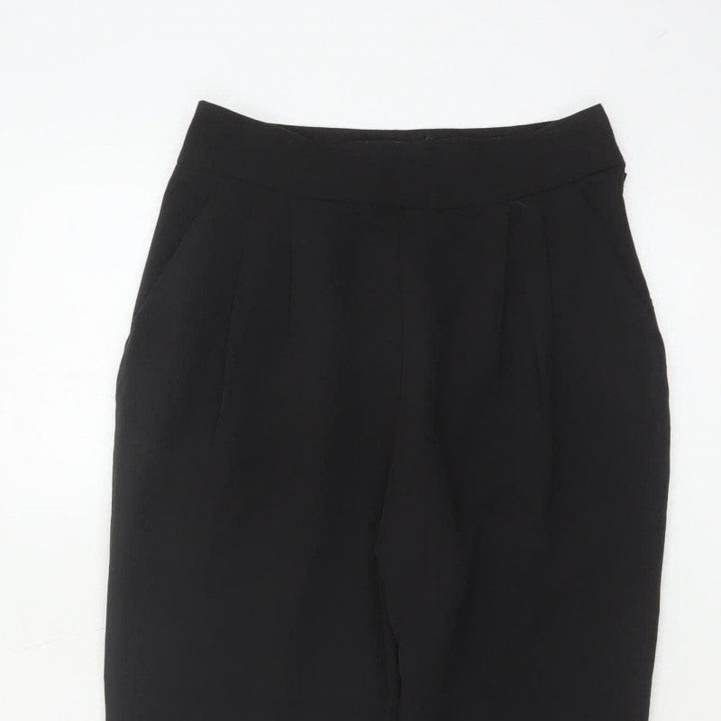 ASOS Women’s Black UK 6 Tailored Tapered Dress Trousers Ankle Zip