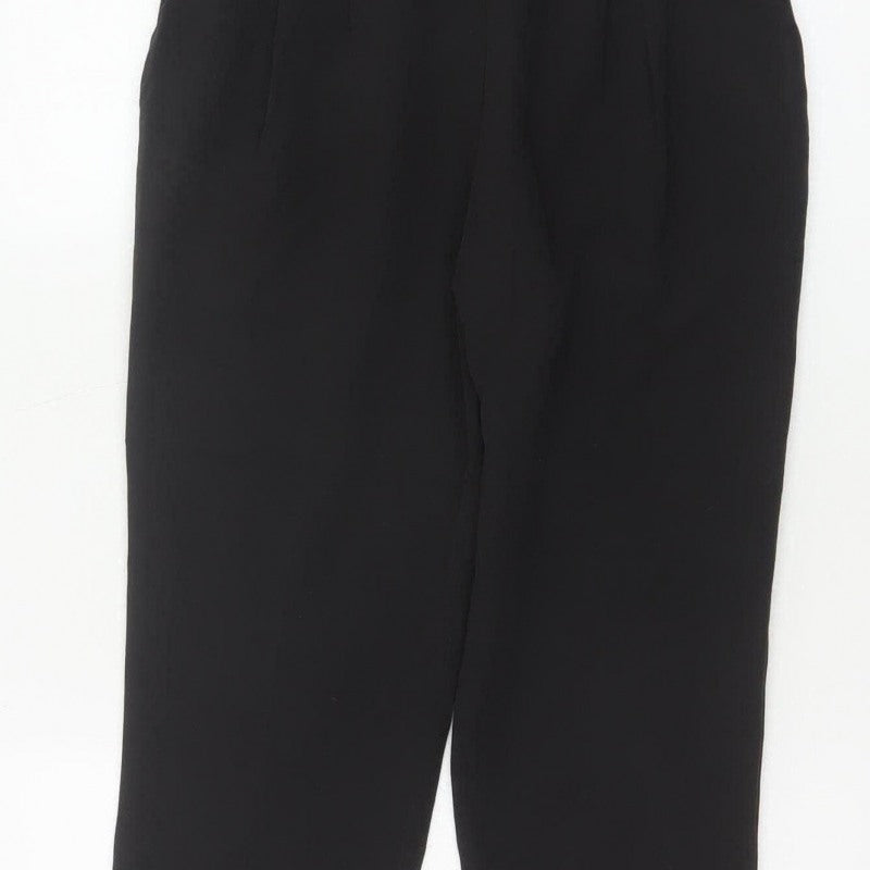ASOS Women’s Black UK 6 Tailored Tapered Dress Trousers Ankle Zip