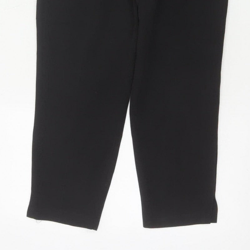 ASOS Women’s Black UK 6 Tailored Tapered Dress Trousers Ankle Zip