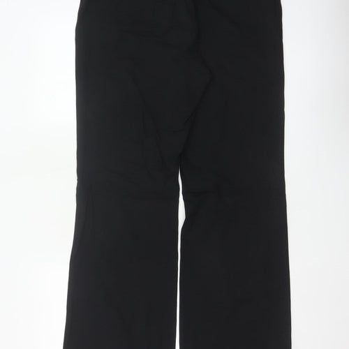 Joseph Men’s Black XL Wool Blend Straight Dress Trousers Made in France