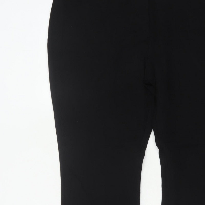 Papaya Women Black Size 20 Long Smart Straight Dress Trousers