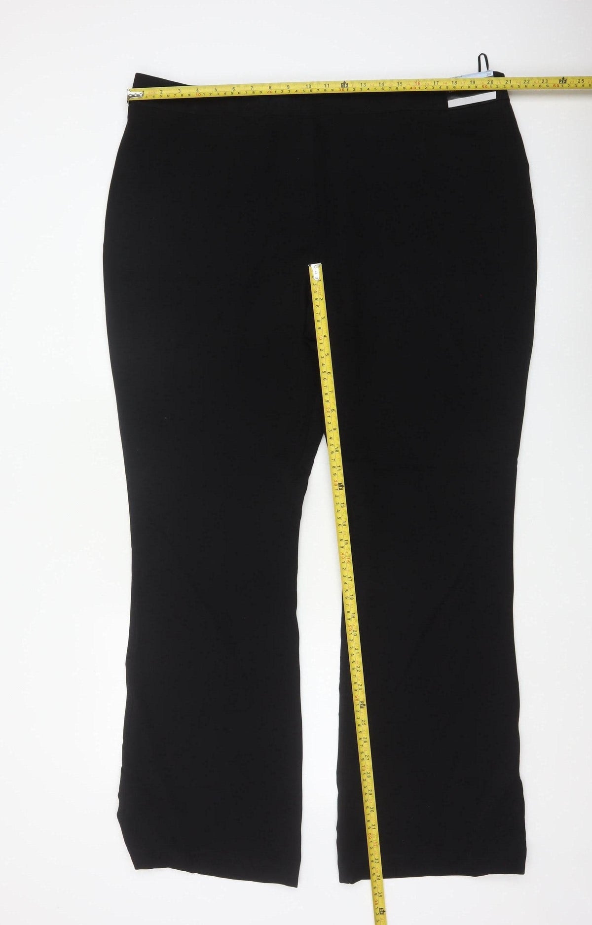 Papaya Women Black Size 20 Long Smart Straight Dress Trousers