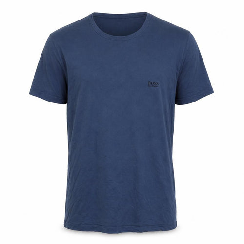 Hugo Boss Men’s Blue XL Logo Crew Neck Short Sleeve Cotton T-Shirt
