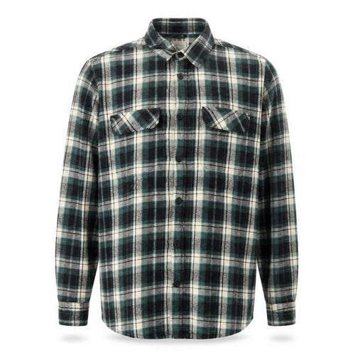 Mountain Warehouse Men Multicoloured 2XL Plaid Flannel Button-Up Shirt