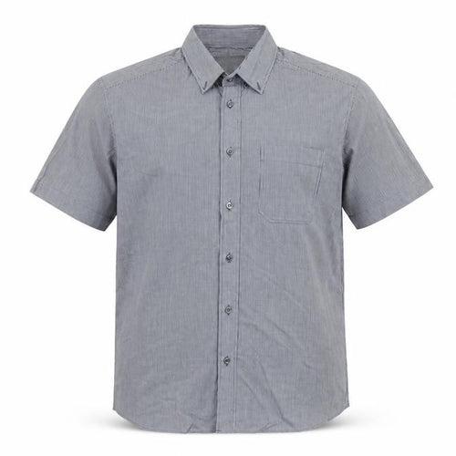 Marks and Spencer Men Blue Check L Short Sleeve Button-Up Shirt
