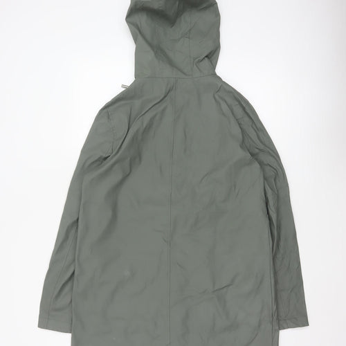 Dorothy Perkins Women’s Green UK 12 Hooded Waterproof Rain Coat