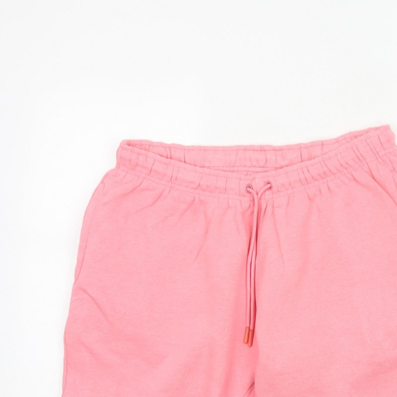Light & Shade Women’s Pink L Sweat Shorts Drawstring Cotton Blend