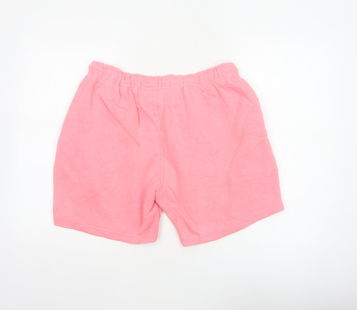 Light & Shade Women’s Pink L Sweat Shorts Drawstring Cotton Blend