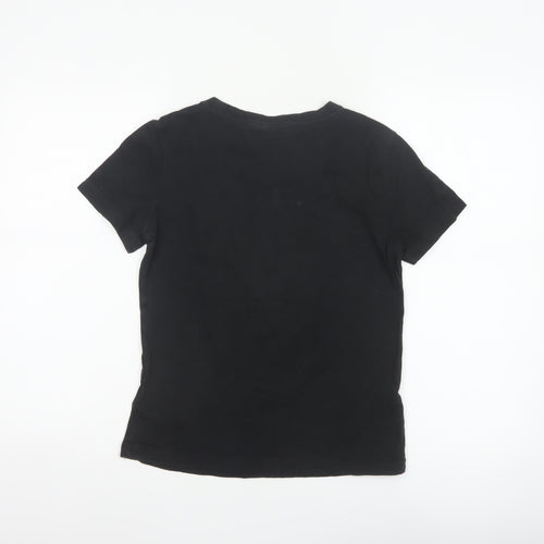 Adidas Women’s Black S UK 8-10 Slim Fit Logo T-Shirt