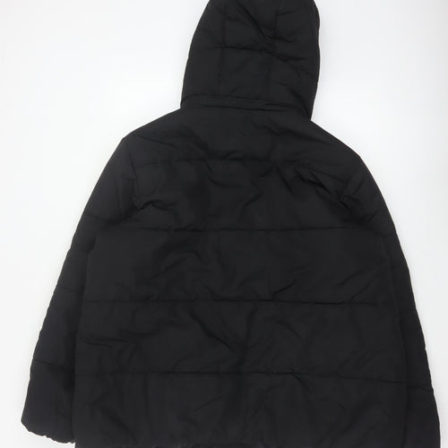 M&S Women’s Black Size 22 Hooded Shower Resistant Puffer Jacket