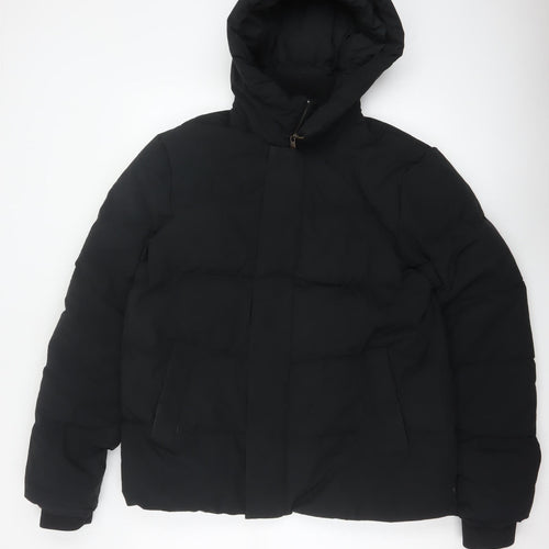 Marks & Spencer Women's Black UK 20 Hooded Puffer Jacket